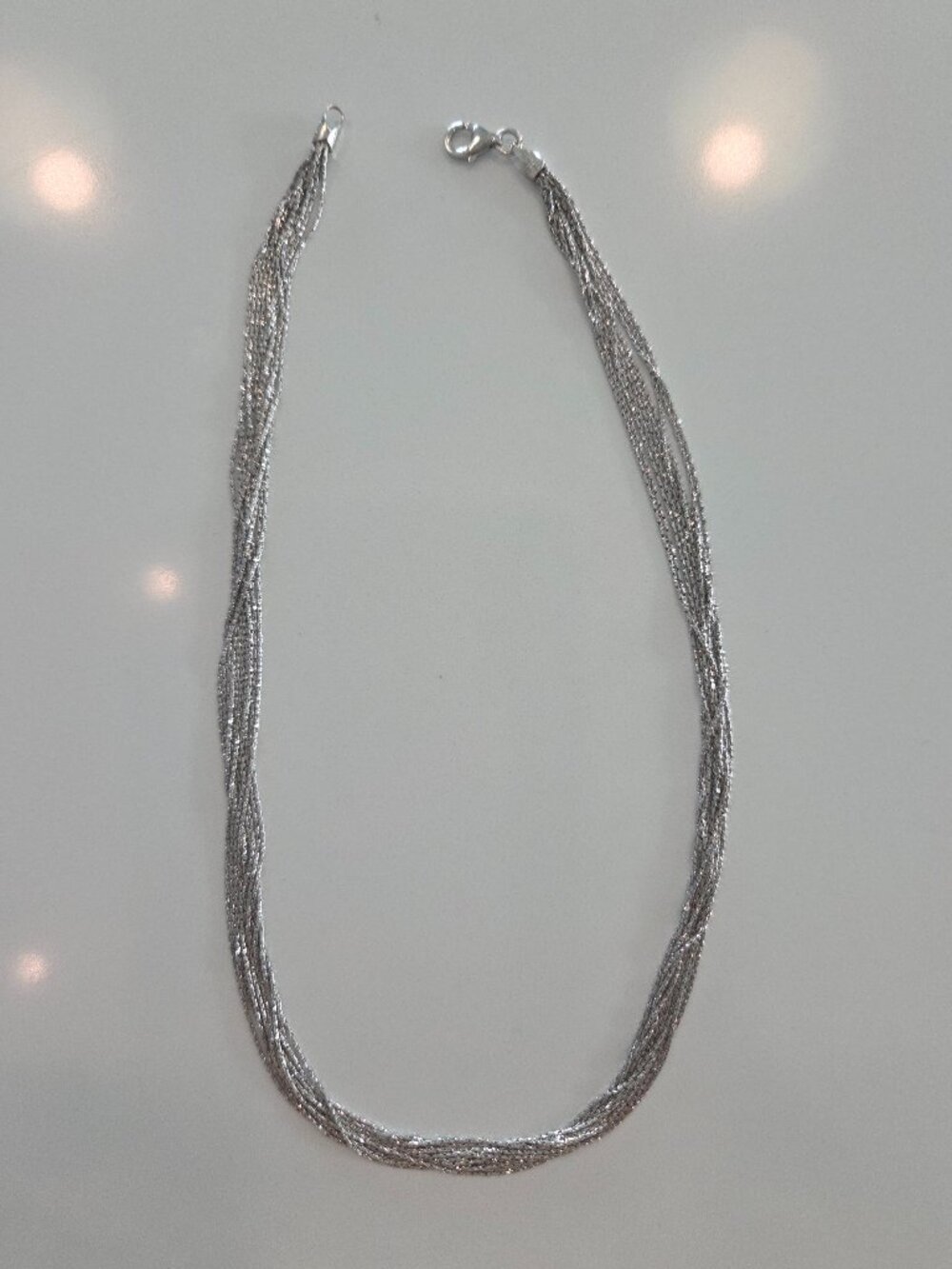 925 Italy Liquid Silver Necklace